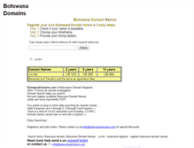 Tablet Screenshot of botswanadomains.com